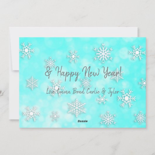 Cartes Pour Fêtes Annuelles Jolis hiboux de Noël à l'aquarelle fantaisiste (Dos)