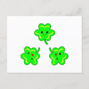 Cartes Pour Fêtes Annuelles Jolis & Kawaii Trèfles de la Saint-Patrick