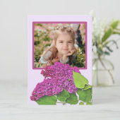 Cartes Pour Fêtes Annuelles Jolis lilas de printemps Photo Joyeuses Pâques (Debout devant)