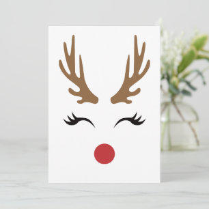 Cartes Pour Fêtes Annuelles Jolis Renne de Noël Fantaisistes Slay