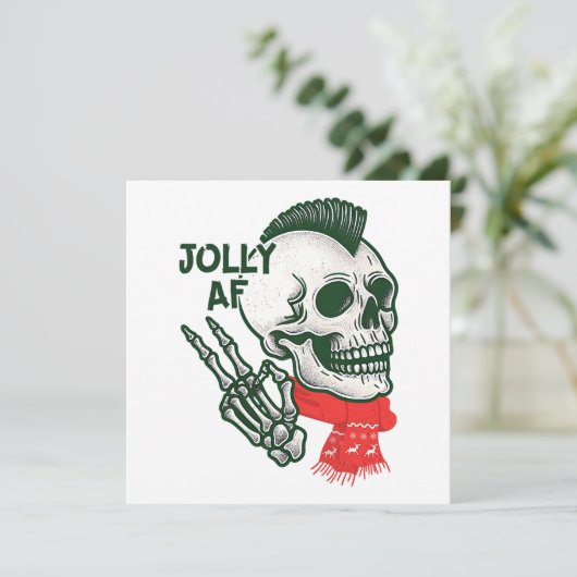 Cartes Pour Fêtes Annuelles Jolly AF (Debout devant)