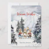 Cartes Pour Fêtes Annuelles Jolly chantant des lapins (Devant)