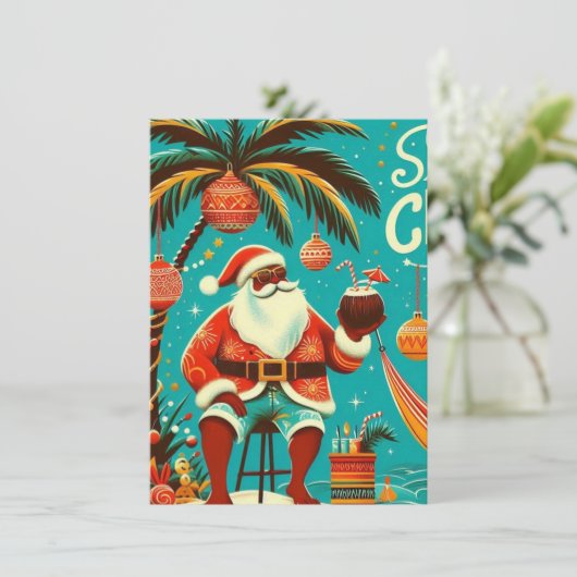 Cartes Pour Fêtes Annuelles Jolly Christmas Card (Debout devant)