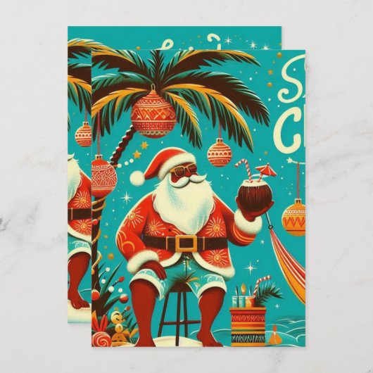 Cartes Pour Fêtes Annuelles Jolly Christmas Card (Devant / Derrière)
