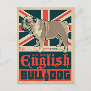 Cartes Pour Fêtes Annuelles Jolly Good English Bulldog