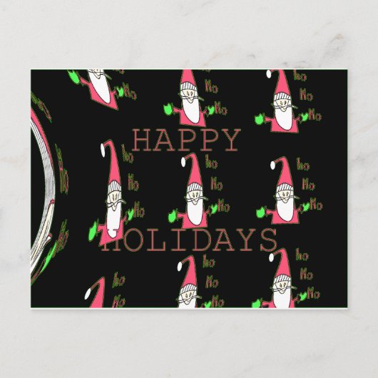 Cartes Pour Fêtes Annuelles Jolly Mouse Père Noël : Une Illustration Fun Holid (Devant)