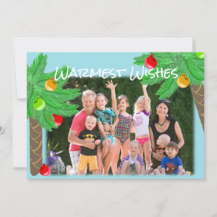 Cartes Pour Fêtes Annuelles Jolly Palm Trees Tropical Holiday Salutation