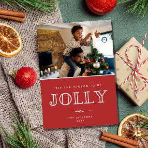 Cartes Pour Fêtes Annuelles Jolly Photo de famille Noël