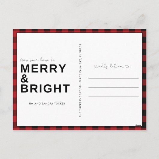 Cartes Pour Fêtes Annuelles Jolly Reindeer Noël (Dos)