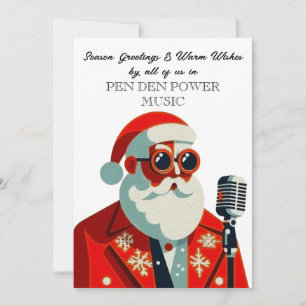 Cartes Pour Fêtes Annuelles Jolly Santa Claus