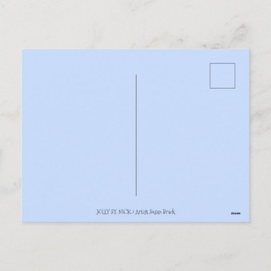 CARTES POUR FÊTES ANNUELLES JOLLY ST NICK & NOUNOURS, VIEUX NOËL MODE (Dos)