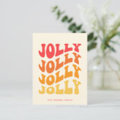 Cartes Pour Fêtes Annuelles Jolly Super Wavy Noël coloré (Debout devant)