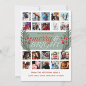 Cartes Pour Fêtes Annuelles Jory & Bright 20 photo collage Foliage (Devant)