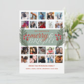 Cartes Pour Fêtes Annuelles Jory & Bright 20 photo collage Foliage (Debout devant)