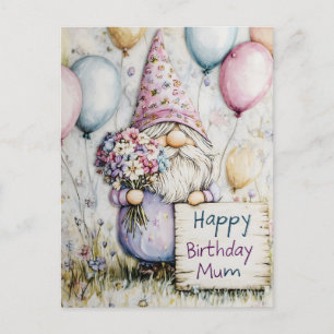 Cartes Pour Fêtes Annuelles Jote Gnome Anniversaire design pour maman