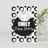Cartes Pour Fêtes Annuelles Jote Ladybug Coloration Anniversaire (Debout devant)