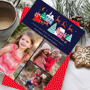 Cartes Pour Fêtes Annuelles Jote Père Noël Vintage Noël 3 Photos