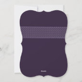 Cartes Pour Fêtes Annuelles Jote Violet Ribbon Cadeau Enveloppé dans Joy Photo (Dos)