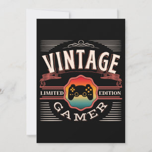 CARTES POUR FÊTES ANNUELLES JOUEUR RÉTRO ÉDITION LIMITÉE