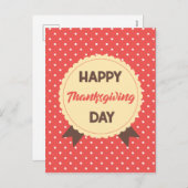 Cartes Pour Fêtes Annuelles Jour de Bon thanksgiving élégant (Devant / Derrière)