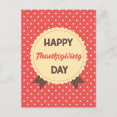 Cartes Pour Fêtes Annuelles Jour de Bon thanksgiving élégant (Devant)