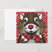 Cartes Pour Fêtes Annuelles Jour de la marmotte (Devant / Derrière)