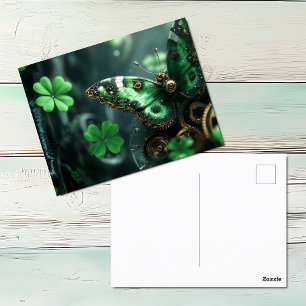 Cartes Pour Fêtes Annuelles Jour de la Saint-Patrick Papillon Steampunk