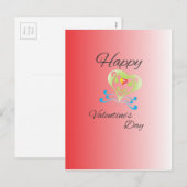 Cartes Pour Fêtes Annuelles Jour de la Saint Valentin (Devant / Derrière)