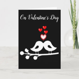 CARTES POUR FÊTES ANNUELLES ***JOUR DE LA VALENTINE" INSÉPARABLES POUR MON AMO
