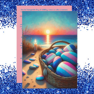 Cartes Pour Fêtes Annuelles Jour de la visibilité transgenre Je vous vois Cart