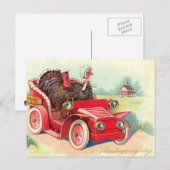 Cartes Pour Fêtes Annuelles Jour de l'Action de grâce (Devant / Derrière)