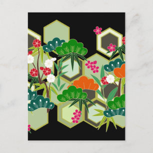 Cartes Pour Fêtes Annuelles Jour de l'An Japonais style japonais