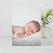 Cartes Pour Fêtes Annuelles Jour de l'an moderne (Debout devant)