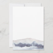 Cartes Pour Fêtes Annuelles Jour de Noël bleu minimal (Dos)