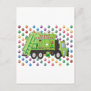 Cartes Pour Fêtes Annuelles Jour de Noël du camion à ordures