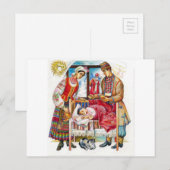 Cartes Pour Fêtes Annuelles Jour de Noël ukrainien (Devant / Derrière)