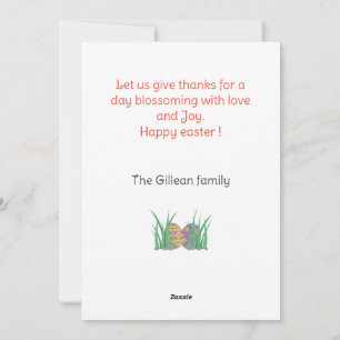 Cartes Pour Fêtes Annuelles jour de Pâques, heureux de Pâques à la famille deu