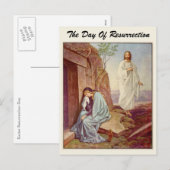 Cartes Pour Fêtes Annuelles Jour de résurrection de Pâques (Devant / Derrière)