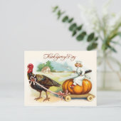 Cartes Pour Fêtes Annuelles Jour de thanksgiving (Debout devant)