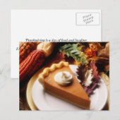 Cartes Pour Fêtes Annuelles Jour de thanksgiving (Devant / Derrière)