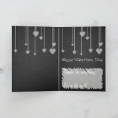 Cartes Pour Fêtes Annuelles Jour de Valentines de coeur de panneau de craie (Intérieur)