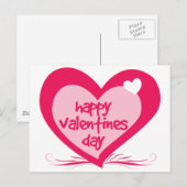 Cartes Pour Fêtes Annuelles Jour de Valentines heureux (Devant / Derrière)