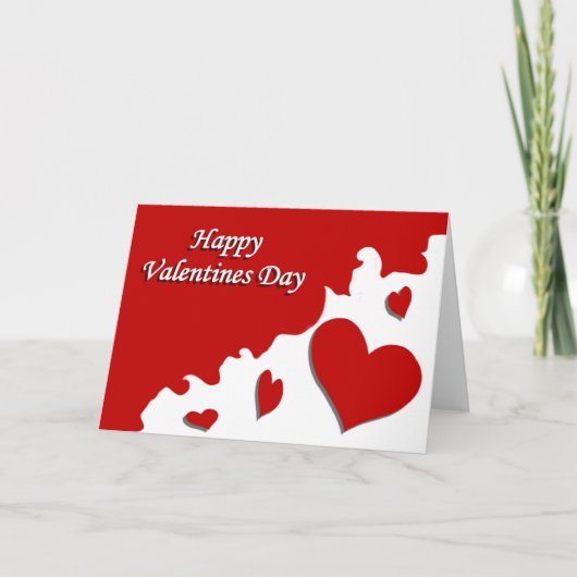 Cartes Pour Fêtes Annuelles Jour de Valentines heureux (Devant)