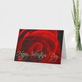 Cartes Pour Fêtes Annuelles Jour de Valentines Huile-Heureux lumineux de rose