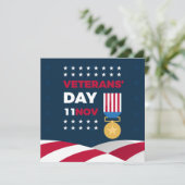 Cartes Pour Fêtes Annuelles Jour des anciens combattants - Honorer tous ceux q (Debout devant)