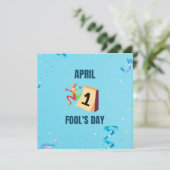 Cartes Pour Fêtes Annuelles Jour des fous d'avril (Debout devant)