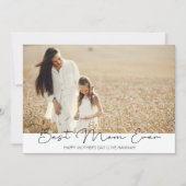 Cartes Pour Fêtes Annuelles Jour des mères Script photo moderne (Devant)
