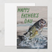 Cartes Pour Fêtes Annuelles Jour des pères du poisson (Devant / Derrière)