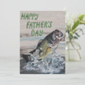 Cartes Pour Fêtes Annuelles Jour des pères du poisson (Debout devant)