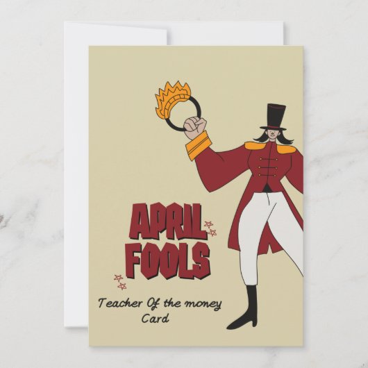 Cartes Pour Fêtes Annuelles Jour des poissons d'avril Je suis devenu enseignan (Devant)